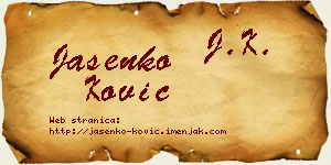 Jasenko Ković vizit kartica